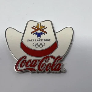 2002 SALT LAKE CITY Olympic Cowboy Hat Missing Post And Pin Back - Picture 1 of 4
