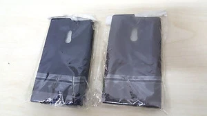 KIT 2X HÜLLE SILIKON TPU CASE FÜR NOKIA LUMIA 800 N9 SCHWARZ GRAU SMOKE - Bild 1 von 1