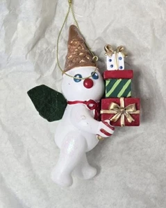 2024 Mr Bingle New Orleans Icon holding Gifts Resin Christmas Tree Ornament - Picture 1 of 7