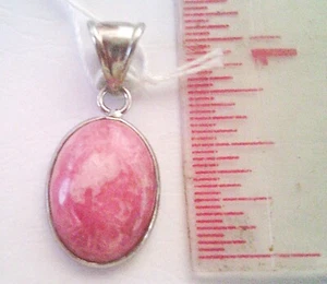 Antiker Sterling Silber Colorado Rhodochrosit Anhänger - Bild 1 von 2