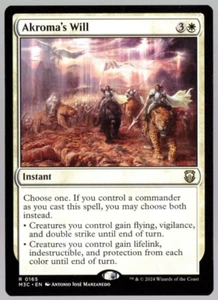 Akroma's Will 0165 Rare Non Foil Modern Horizons 3 MTG Near Mint - Picture 1 of 2