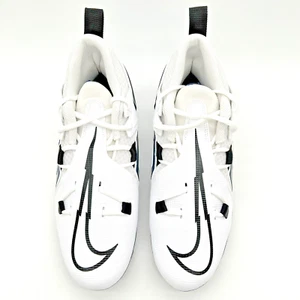 Nike Mens Alpha Menace Pro 3 Molded Football Cleats CT6649-108 White/Navy Size 9 - Picture 1 of 9