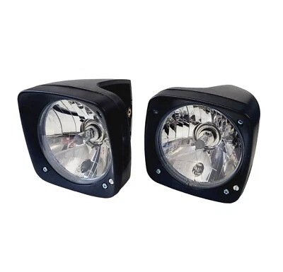 Juego de faros para tractor JOHN DEERE H4 cristal transparente 2450 2650 2850 3350 3650 - Imagen 1 de 4