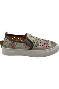 L'Artiste by Spring Step Leather Slip-Ons Denofeden Gray Multi - Picture 1 of 4