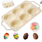 6-Compartment Easter Egg Silicone Mold Pan By Skycool For Baking Candy Jello  