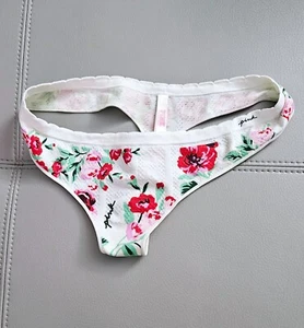 S Victoria's Secret Pink Seamless Cotton Dream Angels Thong Bikini Panty S NWOT - Picture 1 of 4