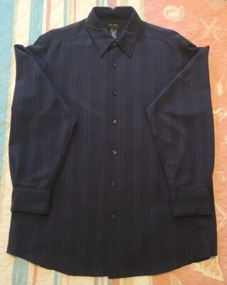 Camisa de vestir de manga larga para hombre CLAIBORNE AXCESS WRINKLE FREE - talla grande - azul Foto 1 de 4