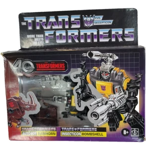 Transformers 40th Anniversary Autobot Ramhorn & Insecticon Bombshell Figures NEW - Picture 1 of 4