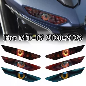 Motorcycle HeadLight Guard Decals Headlight Stickers For Yamaha MT-03 MT03 20-23 - Picture 1 of 14