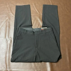 Van Heusen Big Boy's Flex Stretch Flat Front Dress Pants Charcoal Black Size 18 - Picture 1 of 7