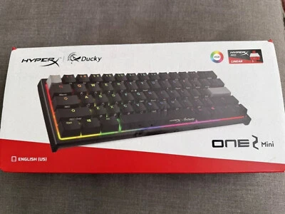 HyperX x Ducky One 2 Mini Mechanical Gaming Keyboard - Red Linear - Image 1 of 2