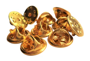10 x Butterfly Clasps for Pin Badges - Spares or  Replacements - Picture 1 of 2
