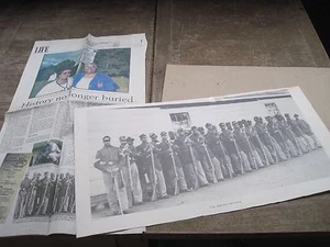 Bürgerkriegsbild US-Negertruppen + Zeitungsartikel 2006 mit Geschichte - Bild 1 von 5