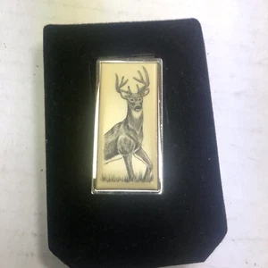 Buck Deer Hunter Clip de Dinero NUEVO Regalo Día del Abuelo - Imagen 1 de 3