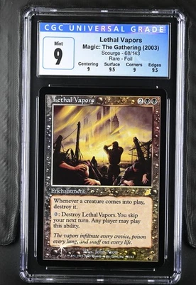 LETHAL VAPORS Scourge Foil Rare CGC 9 Q++ MTG [Nostalgium] - Image 1 of 2