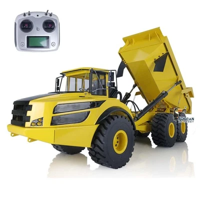 RC 1/14 6*6 Metal Hidráulico Elevación Articulado Camión Volteo Vehículo Motor Servo Foto 1 de 4