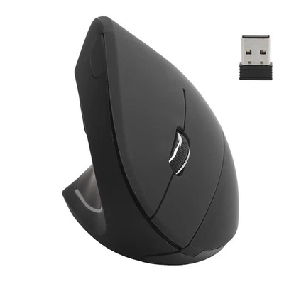 Wireless Mouse Ergonmic Left Hand Optical Vertical Rechargeable Computer Extern - Image 1 of 4