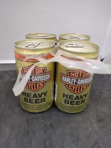 Lote completo de paquete de cerveza pesada Harley Davidson motocicleta Daytona 1988 Racing Gold - Imagen 1 de 7