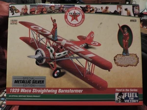 Texaco 1929 Heritage Waco Barnstormer Metallic Silver Edition Maßstab 1:30 Neu in OVP - Bild 1 von 1