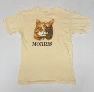 Gebrauchtes Vintage Original 80er 9-Lives Morris the Cat MEDIUM Einzelnaht T-Shirt LESEN - Bild 1 von 3