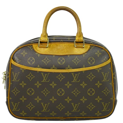 LOUIS VUITTON（LV） Louis Vuitton Trouville M42228 Borsa a mano in tela con monogramma marrone oro