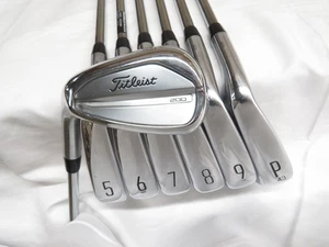 Used LH Titleist T200 Iron Set 5-PW, 48* AMT Black R300 Regular Flex Steel - Picture 1 of 9