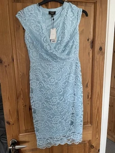 Lipsy London pale blue Fitted Dress Size 12 Brand New With Tags - Picture 1 of 2