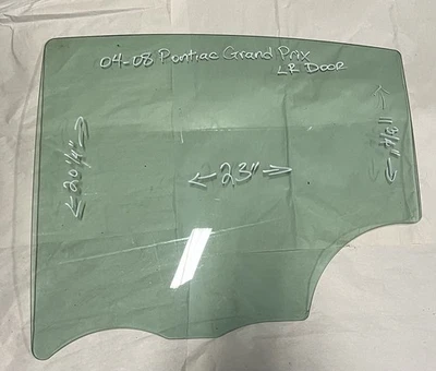 04-08 PONTIAC GRAND PRIX Left Rear Door Glass - Image 1 of 4