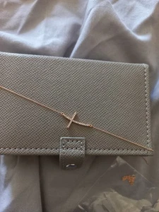 Joseph Levine Inc. Minimalist Rose Gold & Diamond Cross Necklace. - Picture 1 of 6