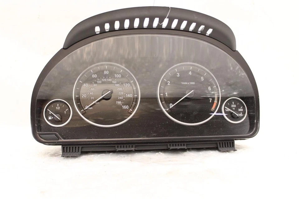 Used Speedometer Gauge fits: 2015 Bmw 528I cluster analog w/o display screen bel - Image 1 of 4