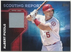 2016 TOPPS BASEBALL - ALBERT PUJOLS - SCOUTING REPORT RELIC - CARDINAL-  SSR-APU - Picture 1 of 1