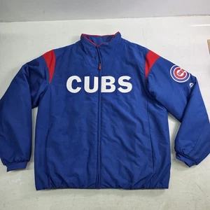 Majestic Royal Blue MLB Chicago Cubs Therma Base Thermo Full-Zip Jacke Herren XL - Bild 1 von 14