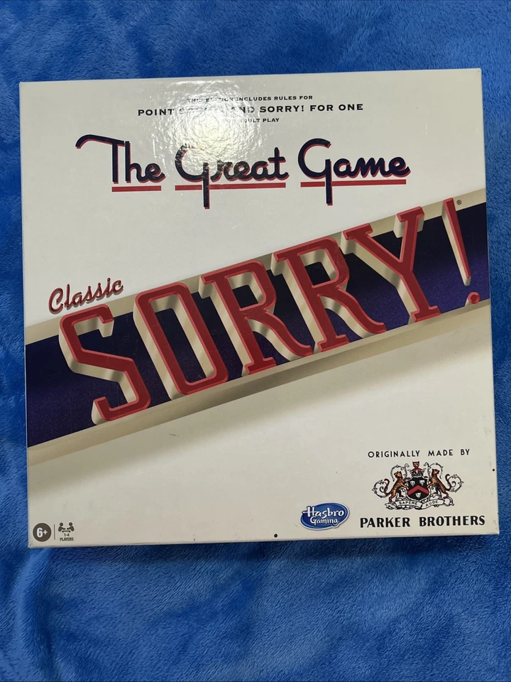 The Great Game. Classic Sorry. Hasbro Gaming. Parker Brothers. 1-4 Players - Image 1 of 4