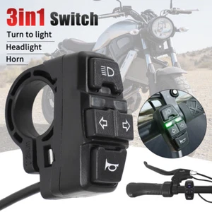Motorcycle Scooter Handlebar Headlight Indicator Turn Signal Light Horn Switch - Picture 1 of 9