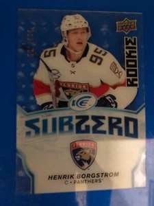 2018-19 UD CUBIERTA SUPERIOR HIELO SUBZERO HENRIK BORGSTROM #001 de 999 - Imagen 1 de 3
