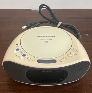 Sony ICF-CD837 Alarm Clock FM/AM CD Clock Radio Dream Machine TESTED WORKS - Picture 1 of 5
