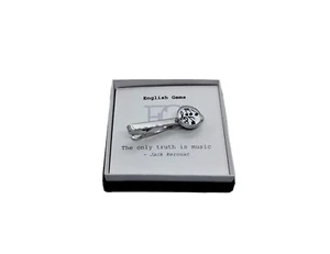 Tie Clip Paper Music Notes Choice of Music Quotes/Good Wishes on Gift Box Insert - Picture 1 of 1