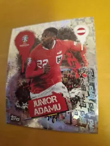 Topps Euro 2024 Sticker - Junion Adamu - Aut 3 - Very Rare - Topps Background - Picture 1 of 2