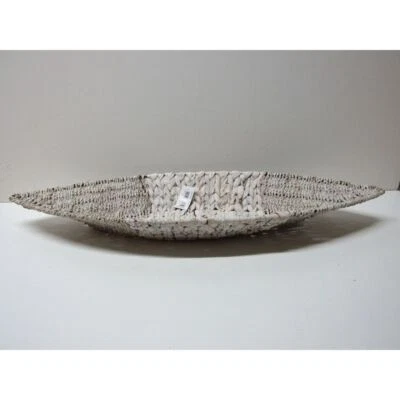 B-Ware Deko Schale Korb Tischdeko Wasserhyazinthe / Seegras Größe : 73 cm Hell - Bild 1 von 4