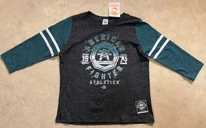 NWT ✅ American Fighter Training Division 3/4 Sleeve T-Shirt Gray ✅ Youth Large - Picture 1 of 16