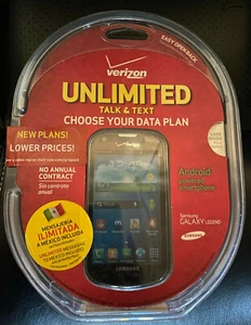 BRAND NEW SEALED Samsung Galaxy Legend 4GB Black 4" (Verizon Prepaid) Smartphone - Afbeelding 1 van 5