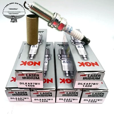 6xNGK 1406 Bujía DILKAR7B11 para INFINITI G25 11-12 2,5 L G35 2007-08 3,5 L V6 Foto 1 de 2
