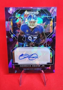 2023 Panini Prizm Draft Picks 2022 Update Purple Ice /99 Derrick Deese Jr Auto - Picture 1 of 2