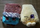 SHOPKINS 11" Cheeky Chocolate bar and Cheese Plush toy lot of 2