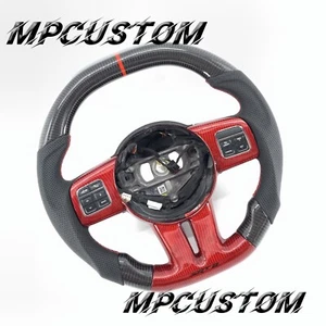 fit For 2011 2012 2013 Jeep Grand Cherokee 100% Real Carbon Steering Wheel  - Picture 1 of 9