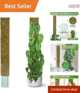 Stylish 59'' Indoor/Outdoor Moss Pole for Effortless Plant Climbing - Picture 1 of 9