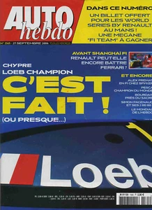 AUTO HEBDO n°1565 27/09/2006 WRC CHYPRE MONDIAL de l'AUTO - Imagen 1 de 1