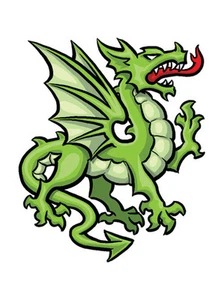 Drago Tatuaggio Temporaneo, Confezione da 12, Made in USA! - Foto 1 di 1