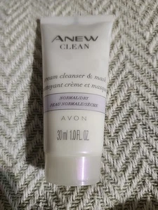 Avon ANEW Clean Cream Cleanser & Mask -Travel Size- 1oz - Picture 1 of 2