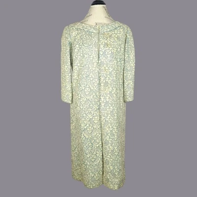 Abrigo Gibson Bayh Pea vintage pequeño azul bordado crema Foto 1 de 4